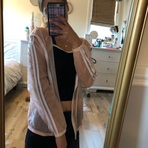 Pink Sheer Windbreaker